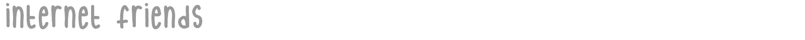Internet Friends font preview
